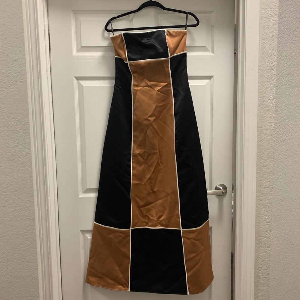 Color Block Formal Dress